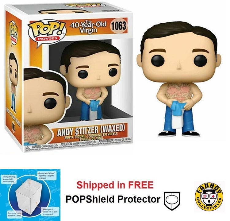 Funko POP Movies 40 Year Old Virgin Andy Stitzer Waxed - #1063